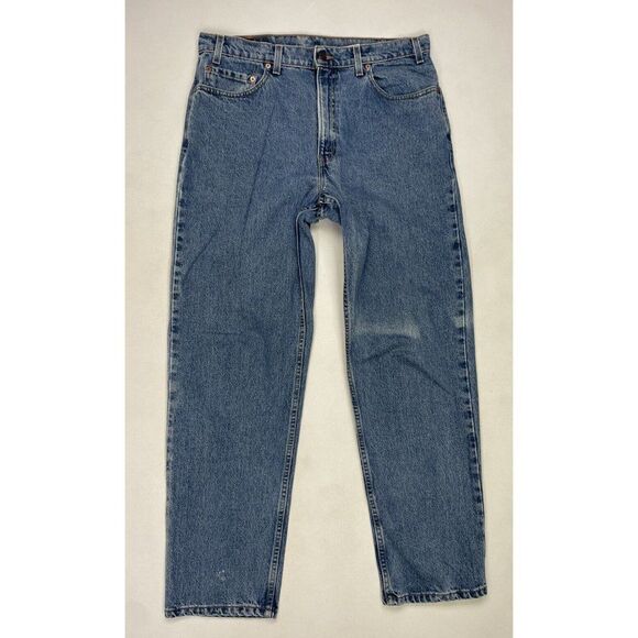 VINTAGE Levi's 550 Denim Jeans Men Size 34 X 31 Blue Tag Size 36 x 32 USA 90s - Picture 1 of 10